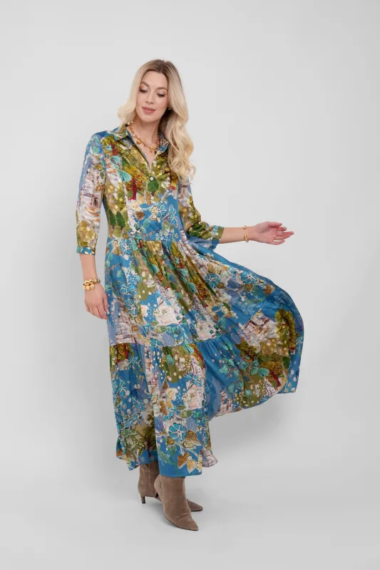 Maxi Shirt Dress / "Enchanted Forest" sold by Jessica Russell Flint