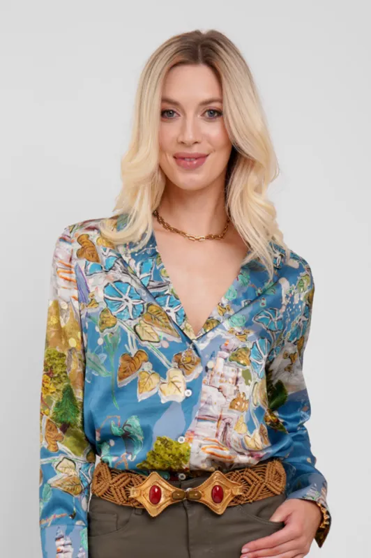 Blazer Shirt / "Enchanted Forest" sold by Jessica Russell Flint