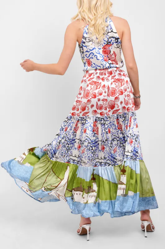 Tiered Maxi Skirt / "St Ives" sold by Jessica Russell Flint