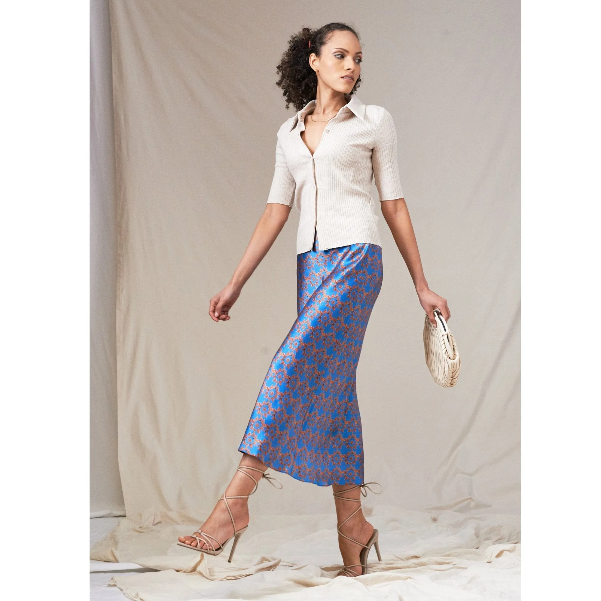Bias Cut Skirt / "Tavia" sold by Jessica Russell Flint