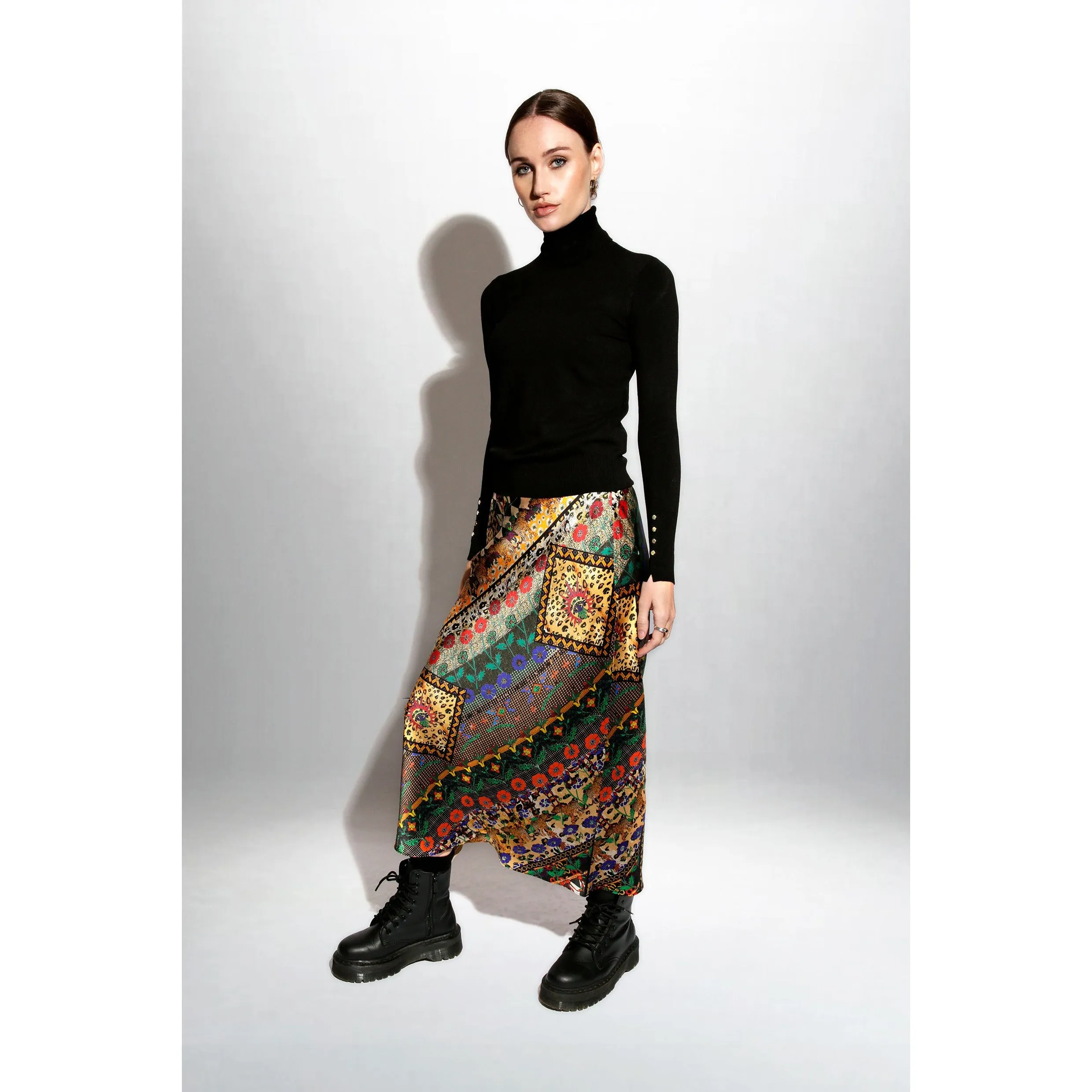 Bias Cut Skirt / "Animal Folk Story" sold by Jessica Russell Flint