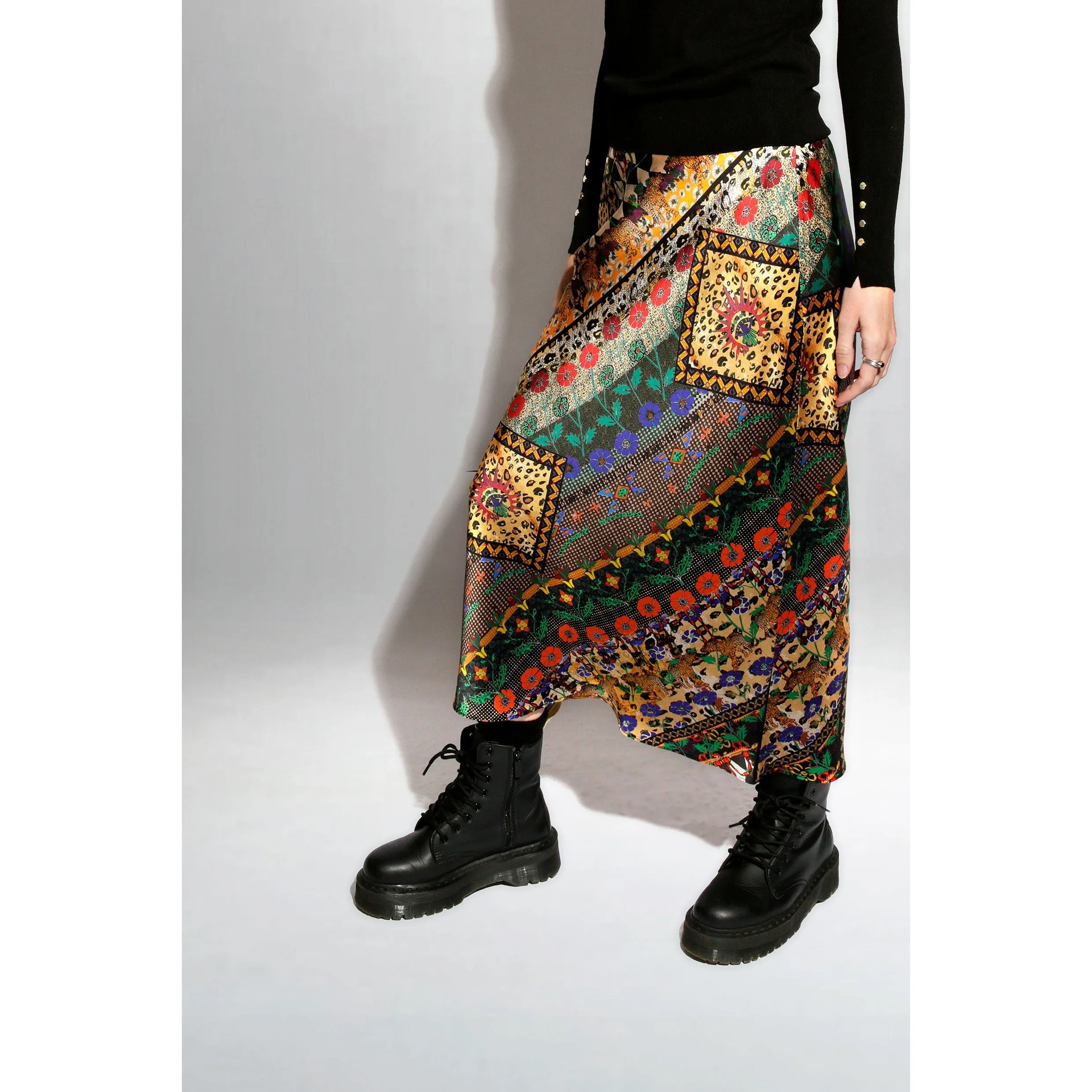 Bias Cut Skirt / "Animal Folk Story" sold by Jessica Russell Flint product image thumbnail 4