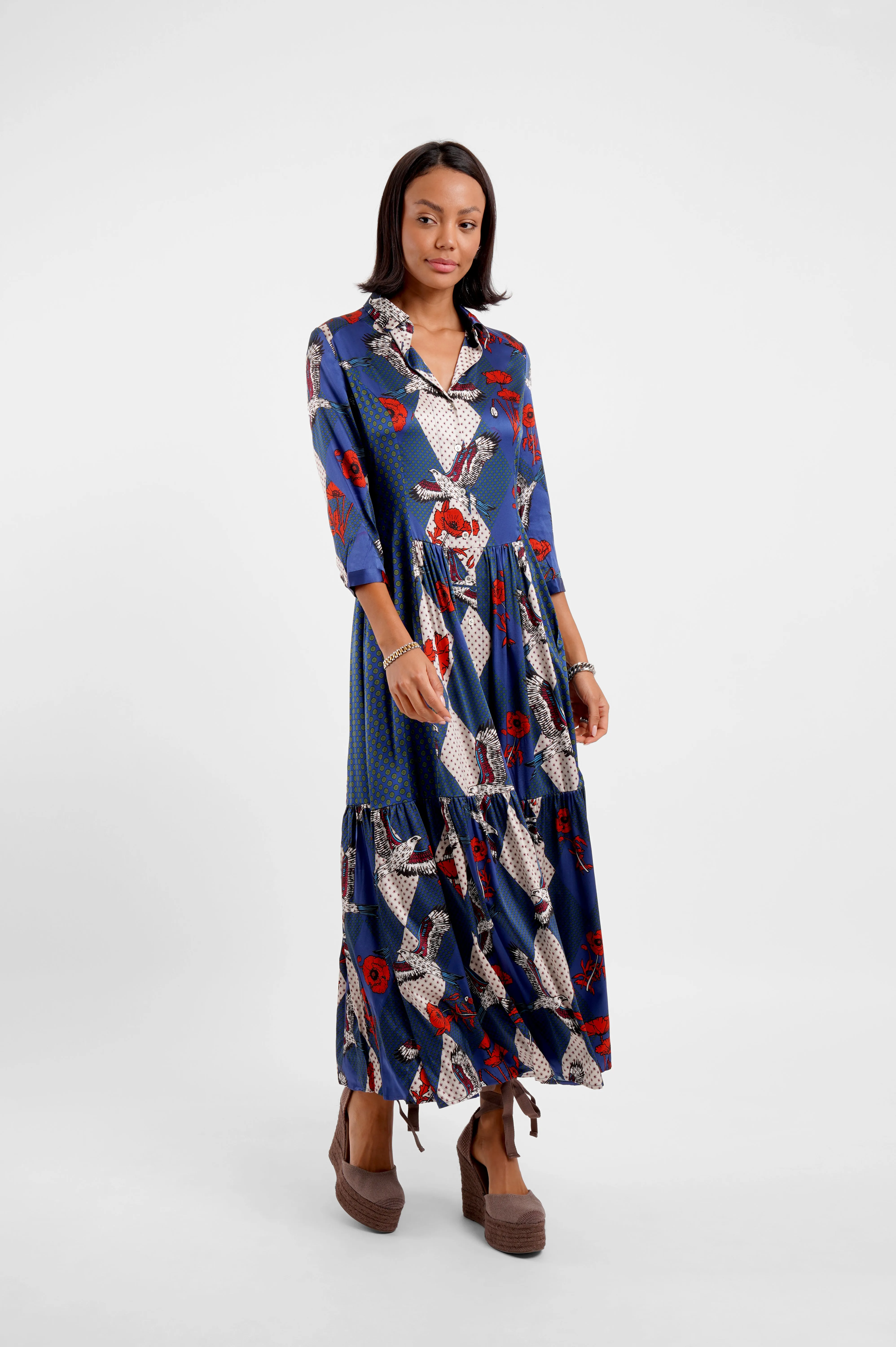 Maxi Shirt Dress / "Eagle Fields" sold by Jessica Russell Flint