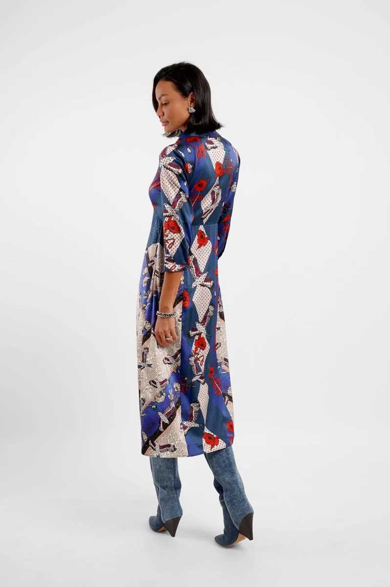 Tie Front Midi Dress / "Eagle Fields" sold by Jessica Russell Flint product image thumbnail 3