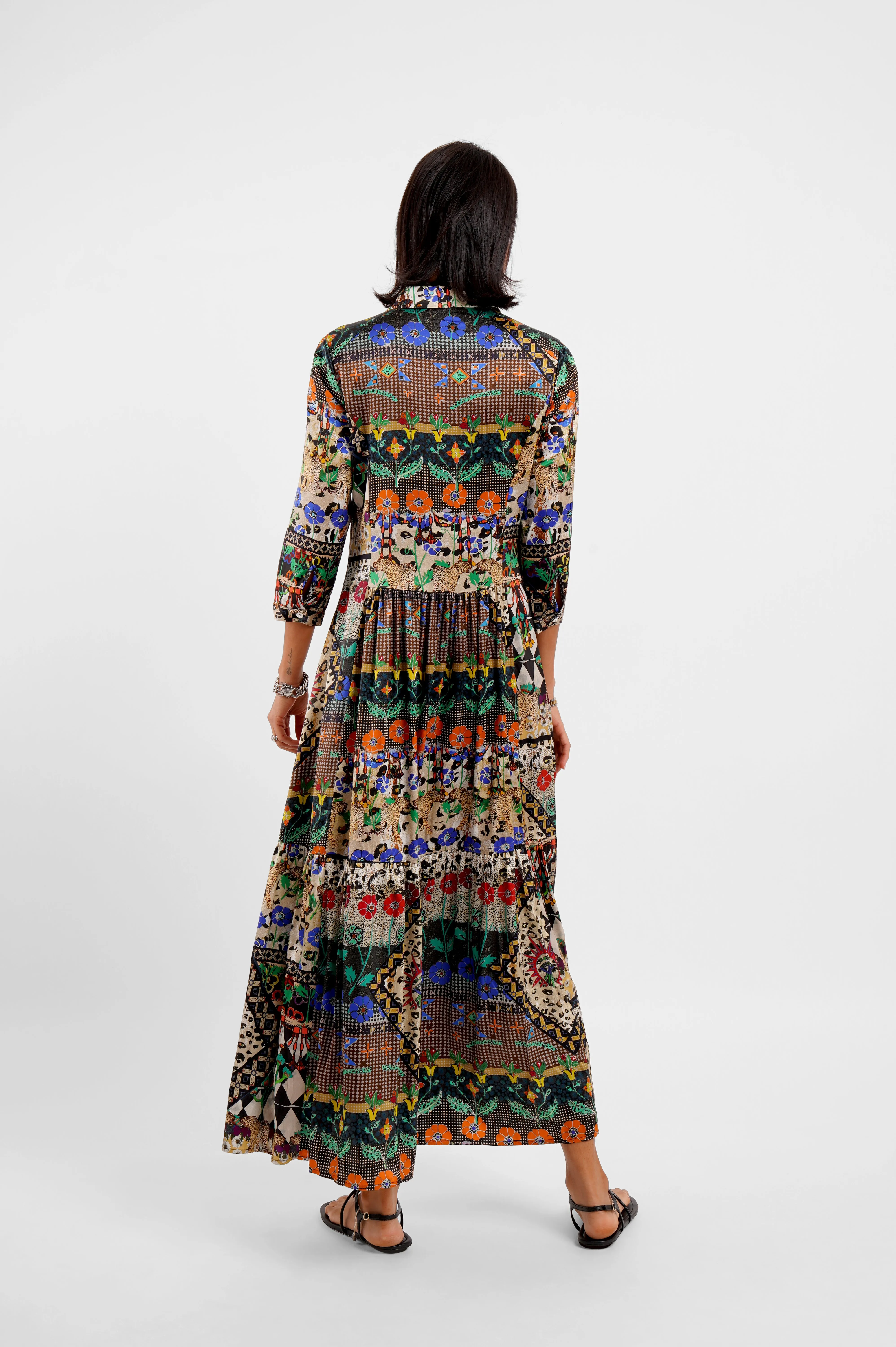 Maxi Shirt Dress / "Animal Folk Story" sold by Jessica Russell Flint product image thumbnail 5