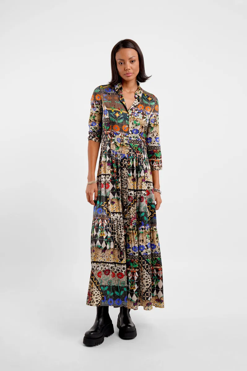 Maxi Shirt Dress / "Animal Folk Story" sold by Jessica Russell Flint product image thumbnail 3