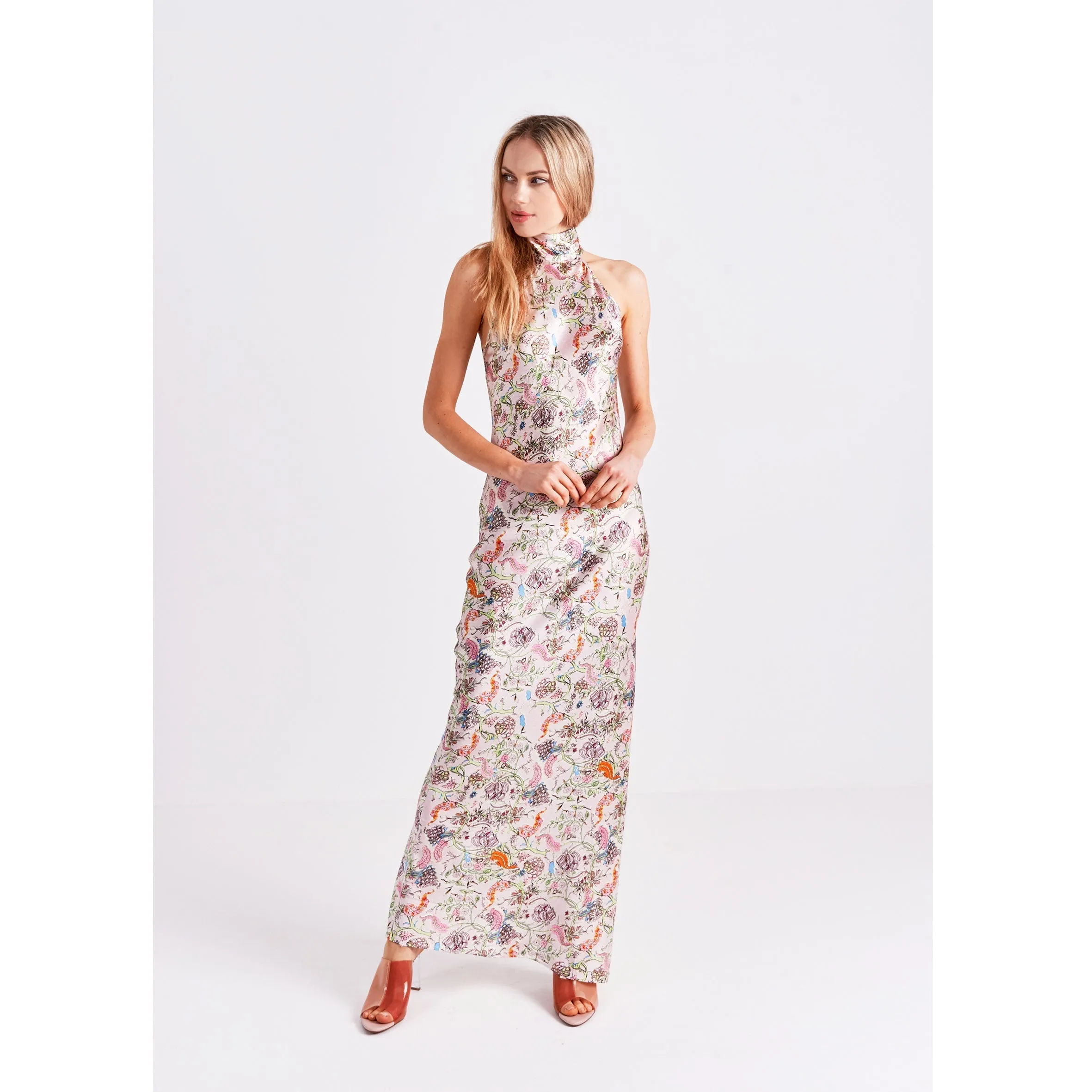 High Neck Maxi Dress / "Emiko" sold by Jessica Russell Flint
