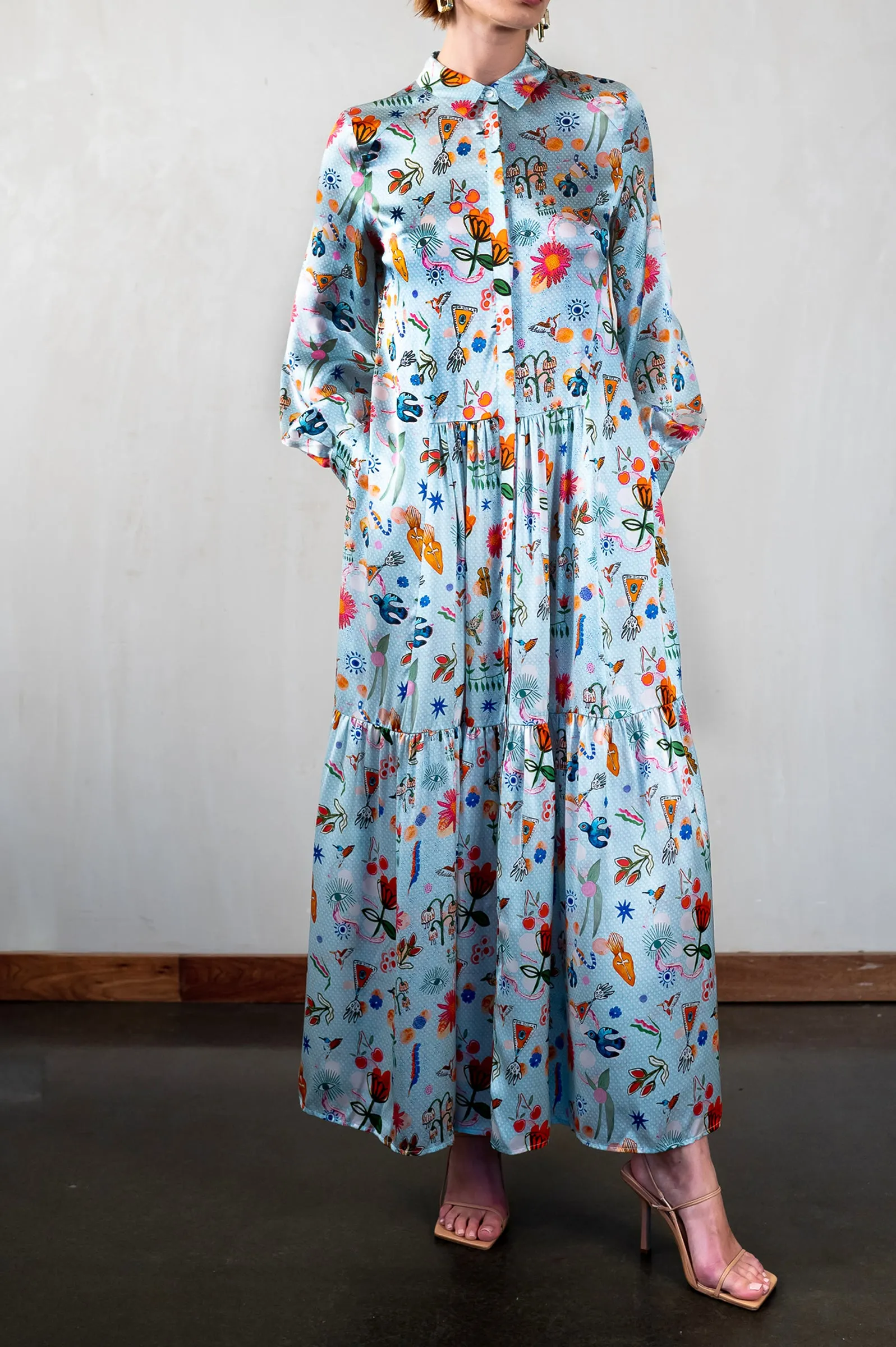 Maxi Shirt Dress / "Mia" sold by Jessica Russell Flint