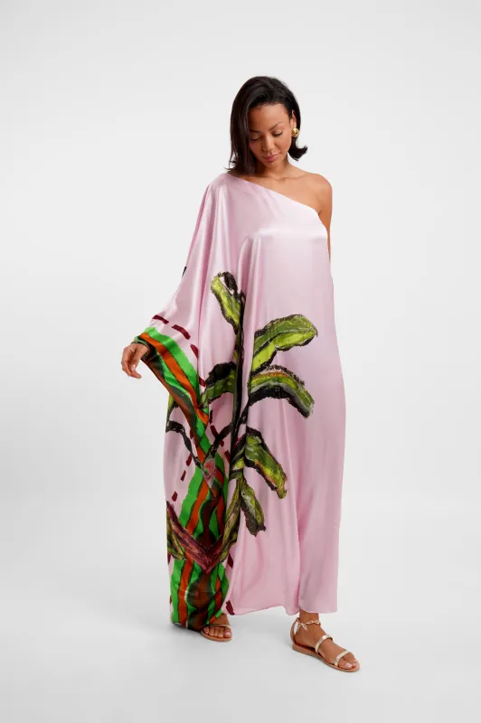 One Shoulder Maxi Kimono Dress / "Kumulau" made by Jessica Russell Flint