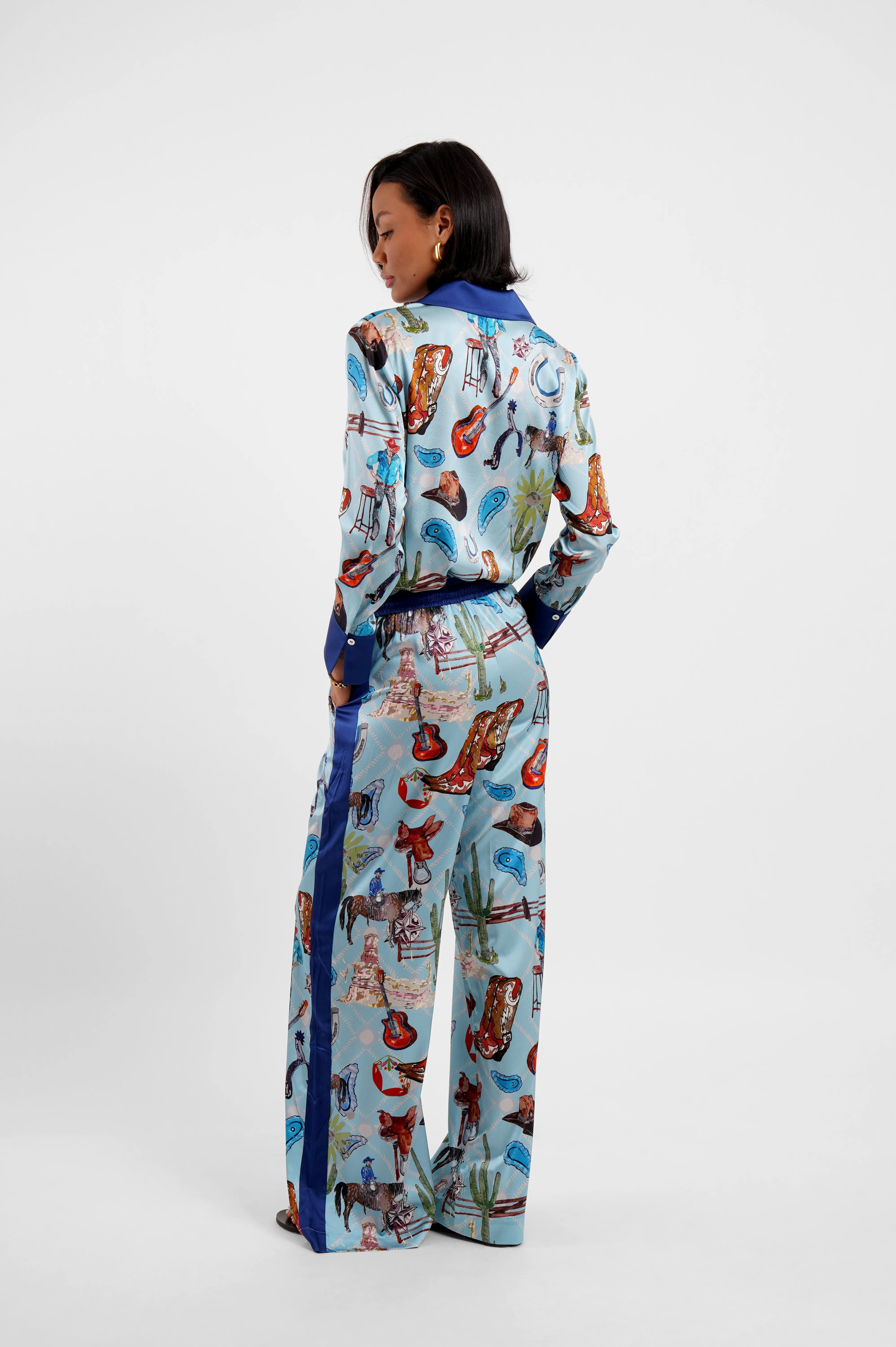 Blazer Shirt / "Western Blues" sold by Jessica Russell Flint product image thumbnail 3