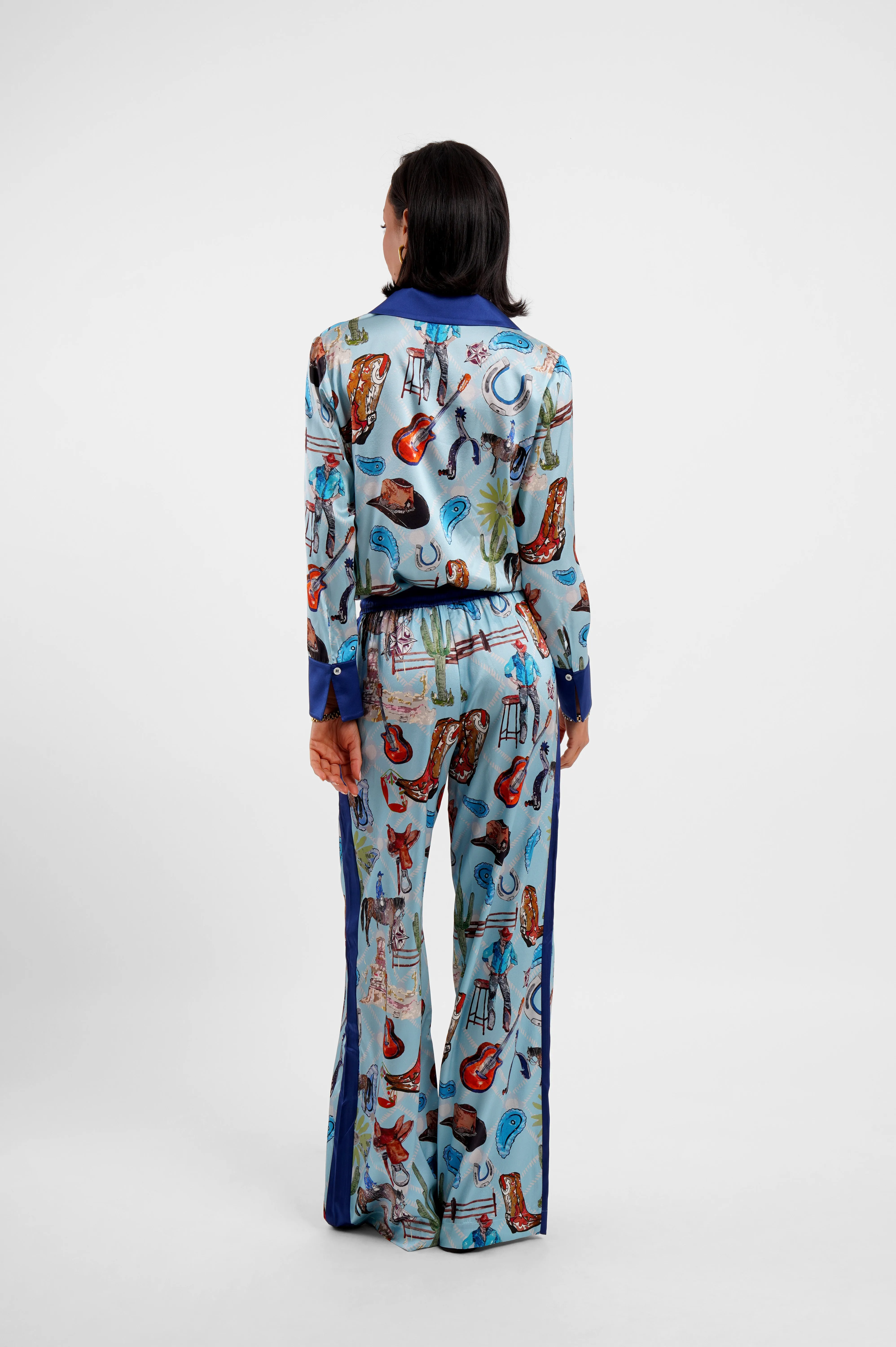 Blazer Shirt / "Western Blues" sold by Jessica Russell Flint product image thumbnail 5