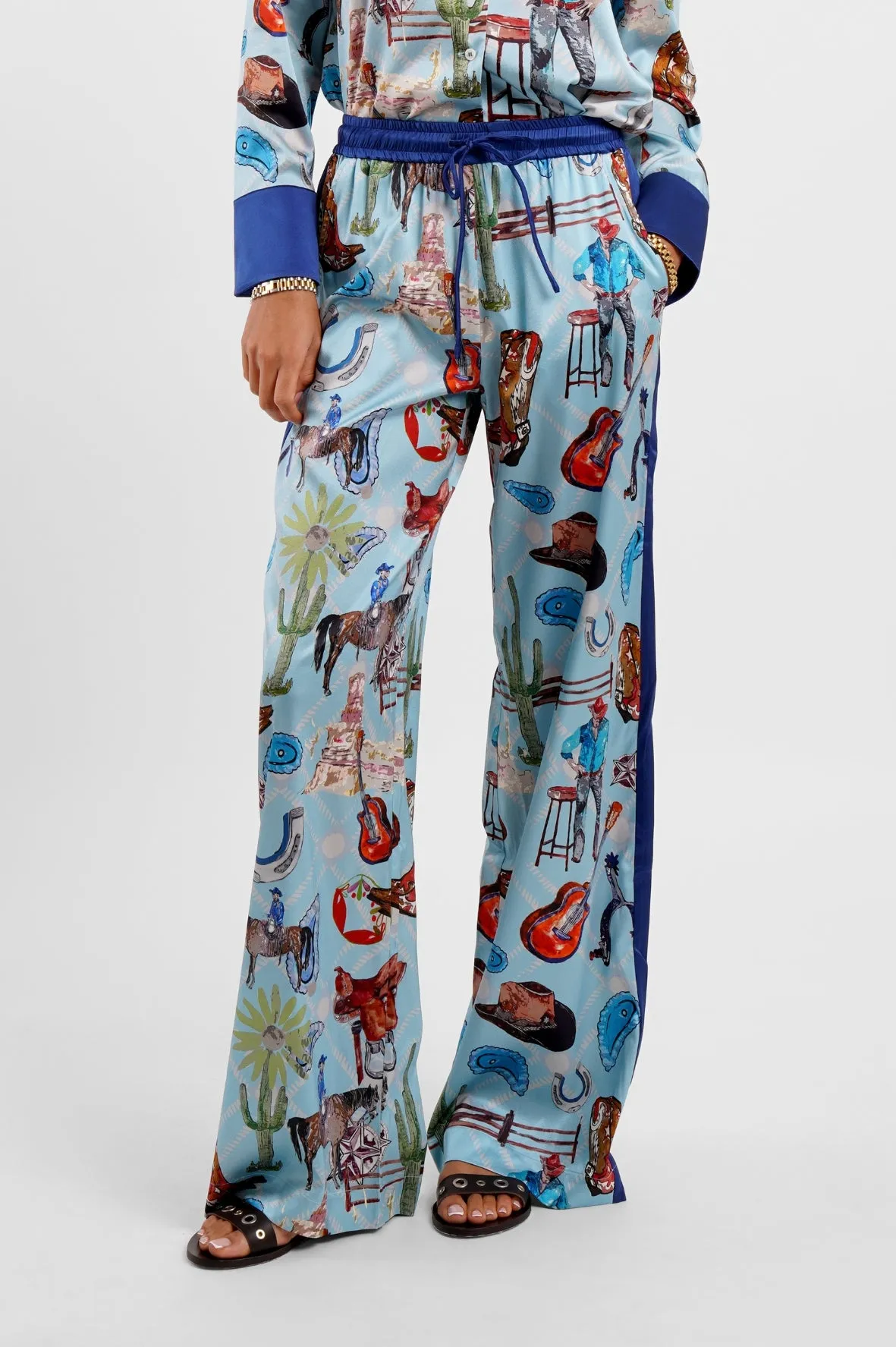 Lounge Pant / "Western Blues" sold by Jessica Russell Flint product image thumbnail 2