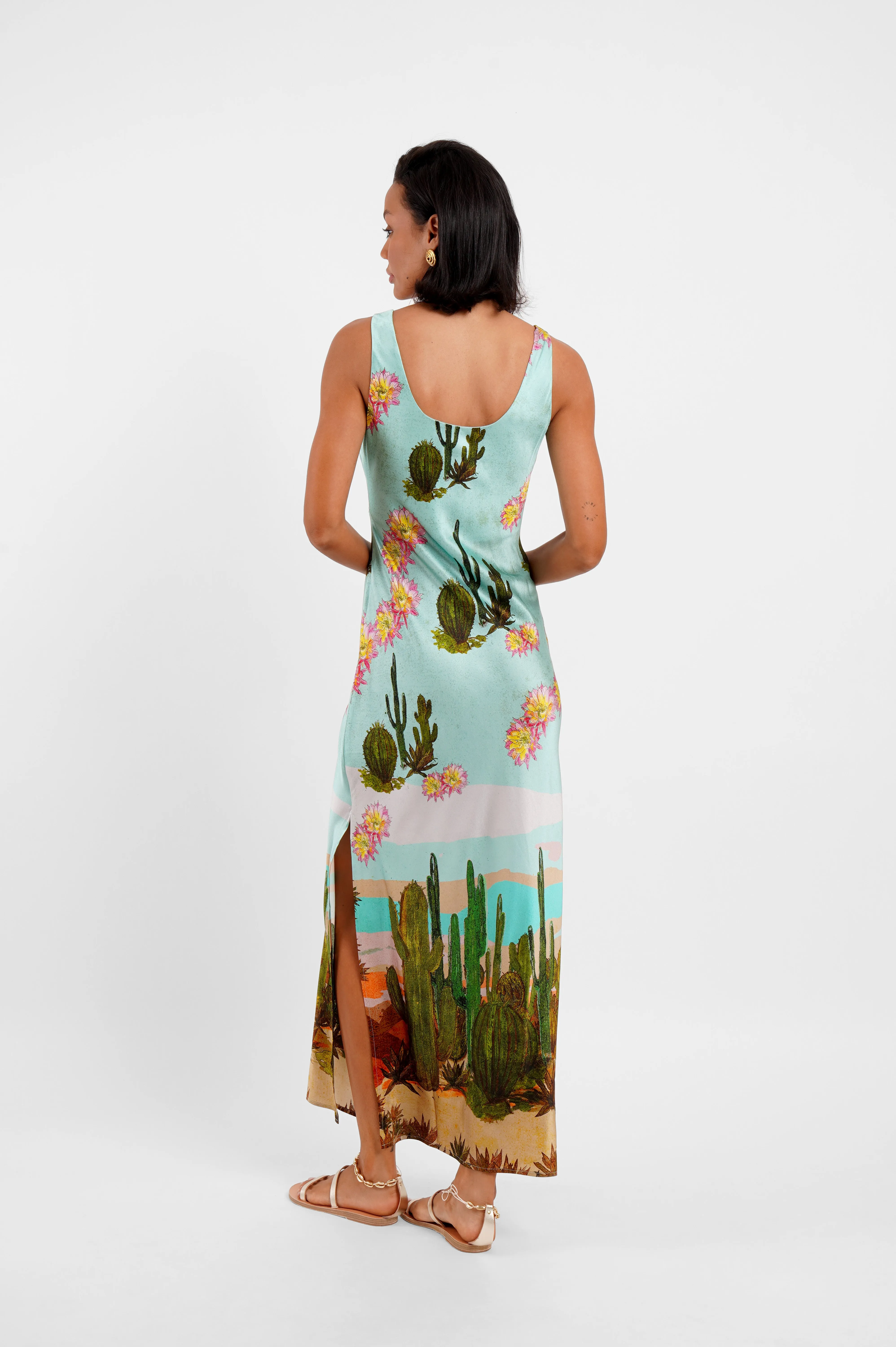 Scoop Neck Maxi Dress / “Desert Drift” sold by Jessica Russell Flint product image thumbnail 3