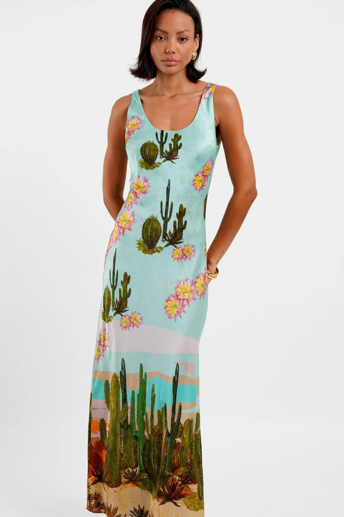 Scoop Neck Maxi Dress / “Desert Drift” sold by Jessica Russell Flint product image thumbnail 5