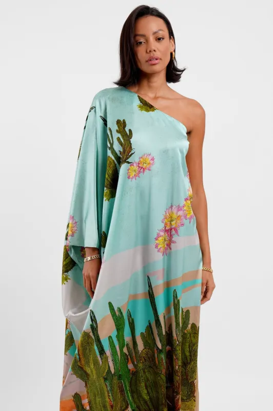 One Shoulder Kaftan Dress / “Desert Drift” made by Jessica Russell Flint