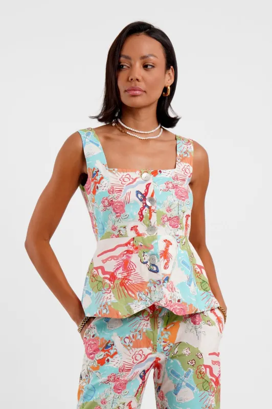 Square Neck Top / “The Hamptons” made by Jessica Russell Flint