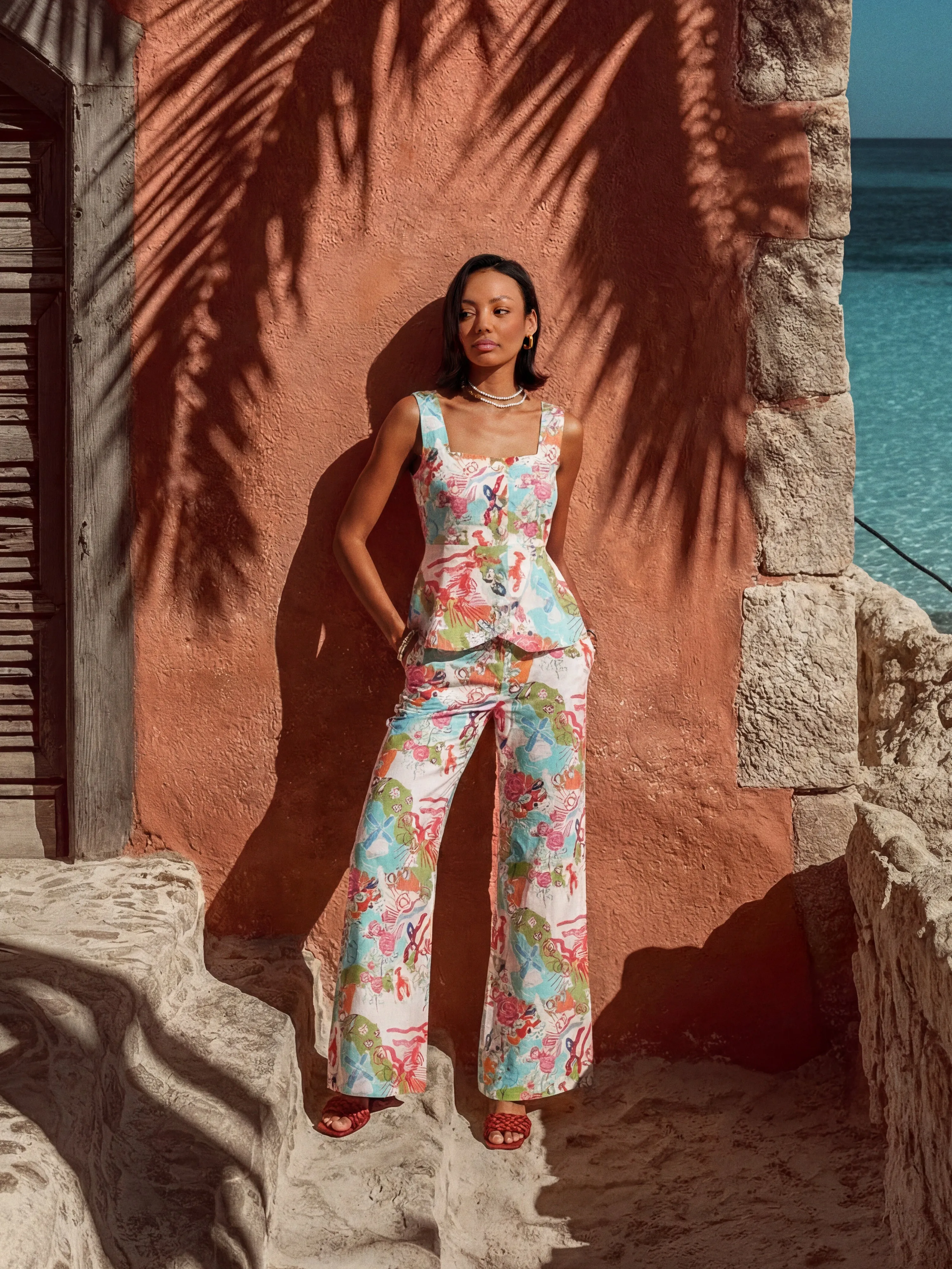 Wide Leg Trousers / “The Hamptons” sold by Jessica Russell Flint