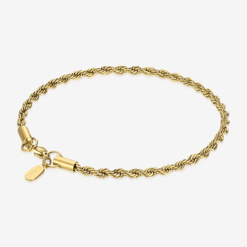 Rope armbånd 3 mm sold by Jewls