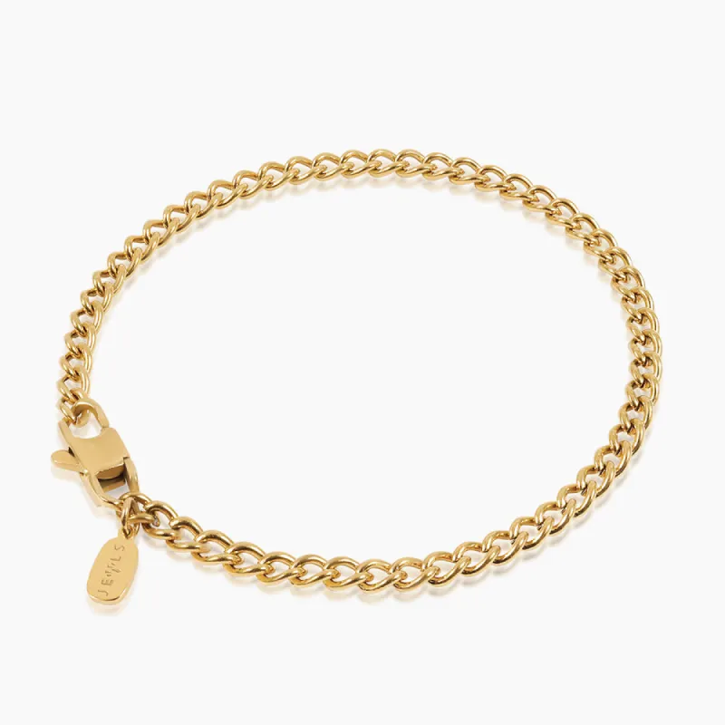 Cuban armbånd 4 mm sold by Jewls