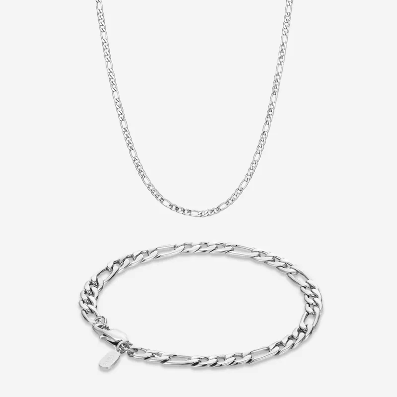 Figaro halskæde & Figaro armbånd sold by Jewls