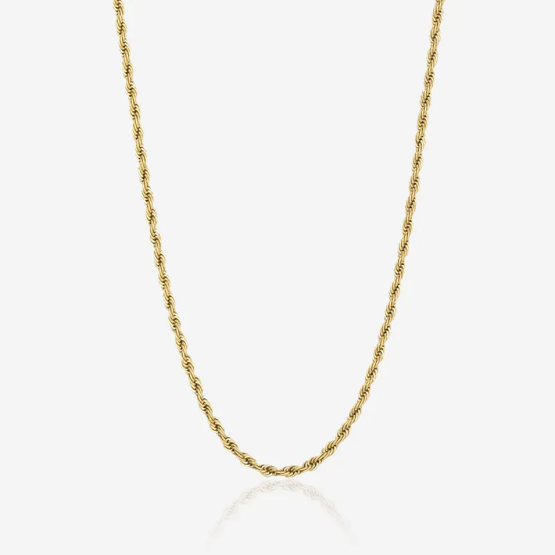 Rope halskæde 3 mm sold by Jewls