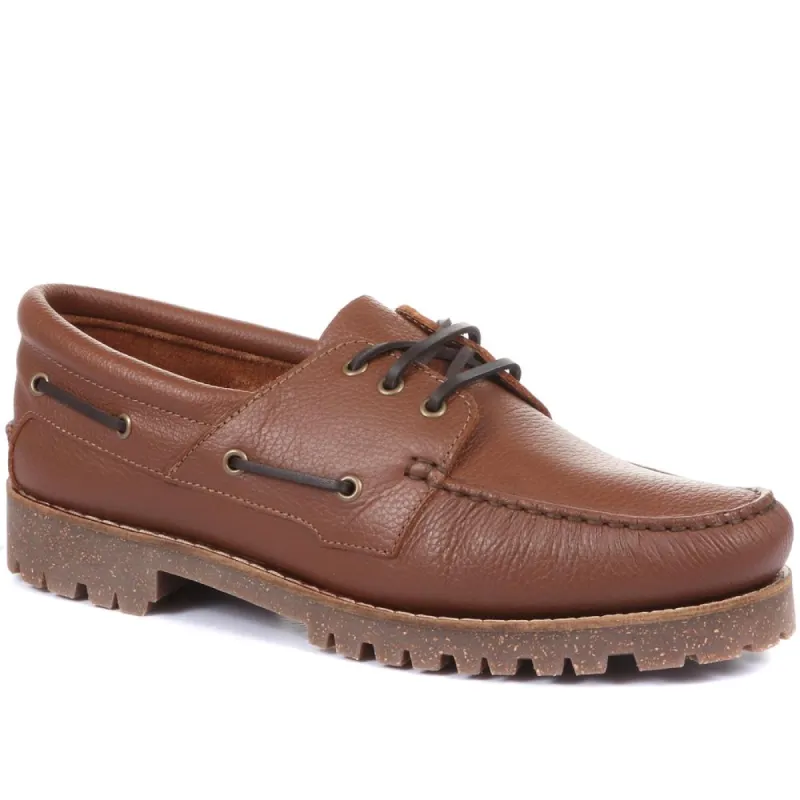 Pittsburgh Leather Boat Shoes - PITTSBURGH / 320 160 sold by Jones Bootmaker