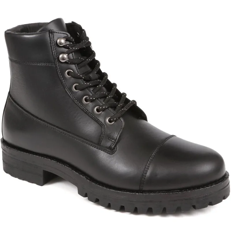 Leather Lace-Up Boots - DAEL / 324 501 sold by Jones Bootmaker