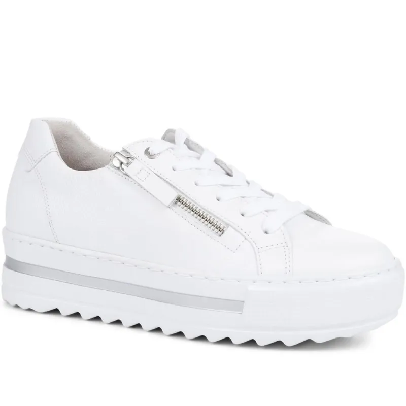 Heather Leather Platform Trainers - GAB35508 / 321 583 sold by Jones Bootmaker
