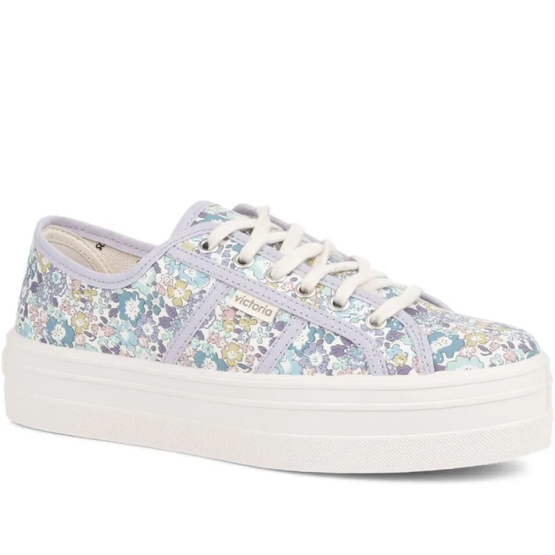 Barcelona Liberty Print Platform Trainers - FASHE35503 / 321 484 sold by Jones Bootmaker