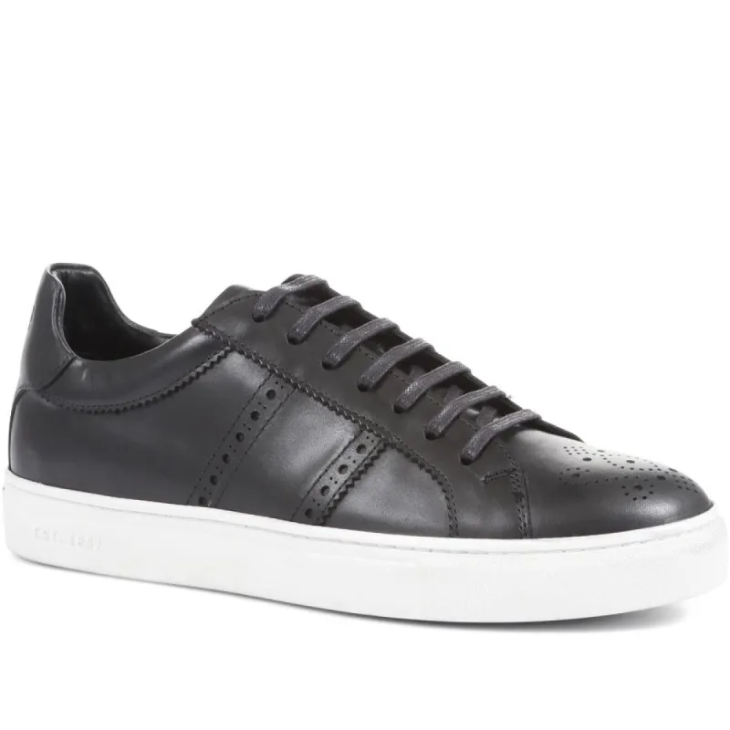 Sandhurst Leather Trainers - SANDHURST / 322 932 sold by Jones Bootmaker
