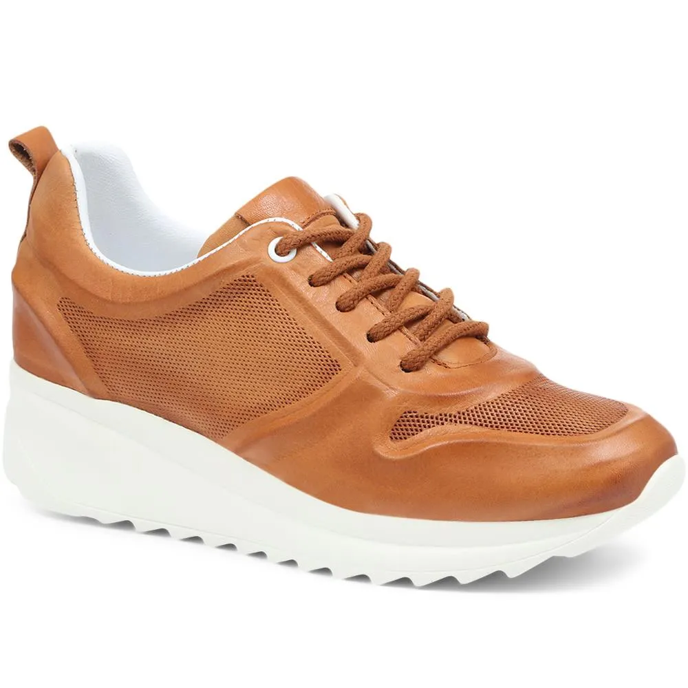 Riya Leather Lace-Up Trainer - RIYA / 318 444 sold by Jones Bootmaker