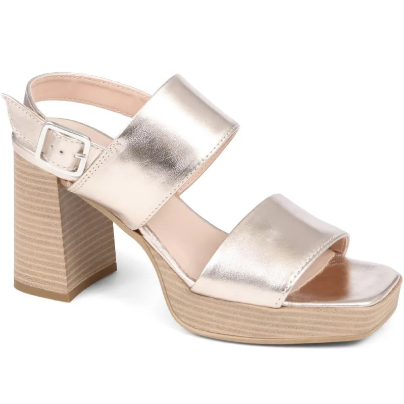 Diona Leather Platform Sandals - DIONA / 323 736 sold by Jones Bootmaker