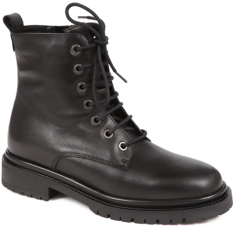 Davi Leather Lace Up Boots - DAVI / 324 255 sold by Jones Bootmaker