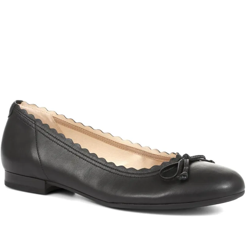 Conchita Leather Ballerina Pumps - GAB35527 / 322 030 sold by Jones Bootmaker