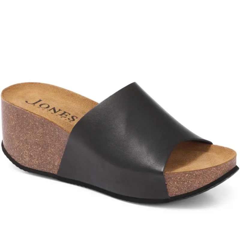 Wedge Heel Mule Sandals - TRIO29501 / 315 774 sold by Jones Bootmaker