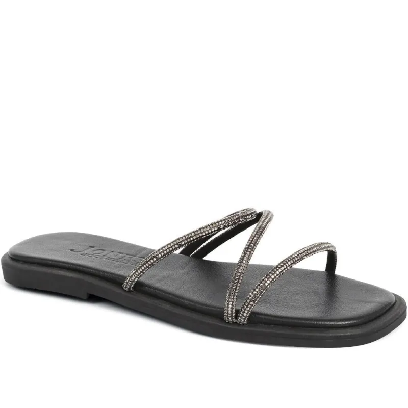 Geanna Embellished Mule Sandals - GEANNA / 323 919 sold by Jones Bootmaker