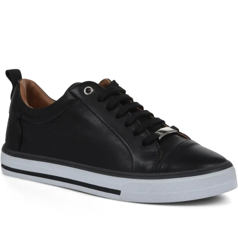 Bridget Leather Lace-Up Trainers - BRIDGET / 319 621 sold by Jones Bootmaker