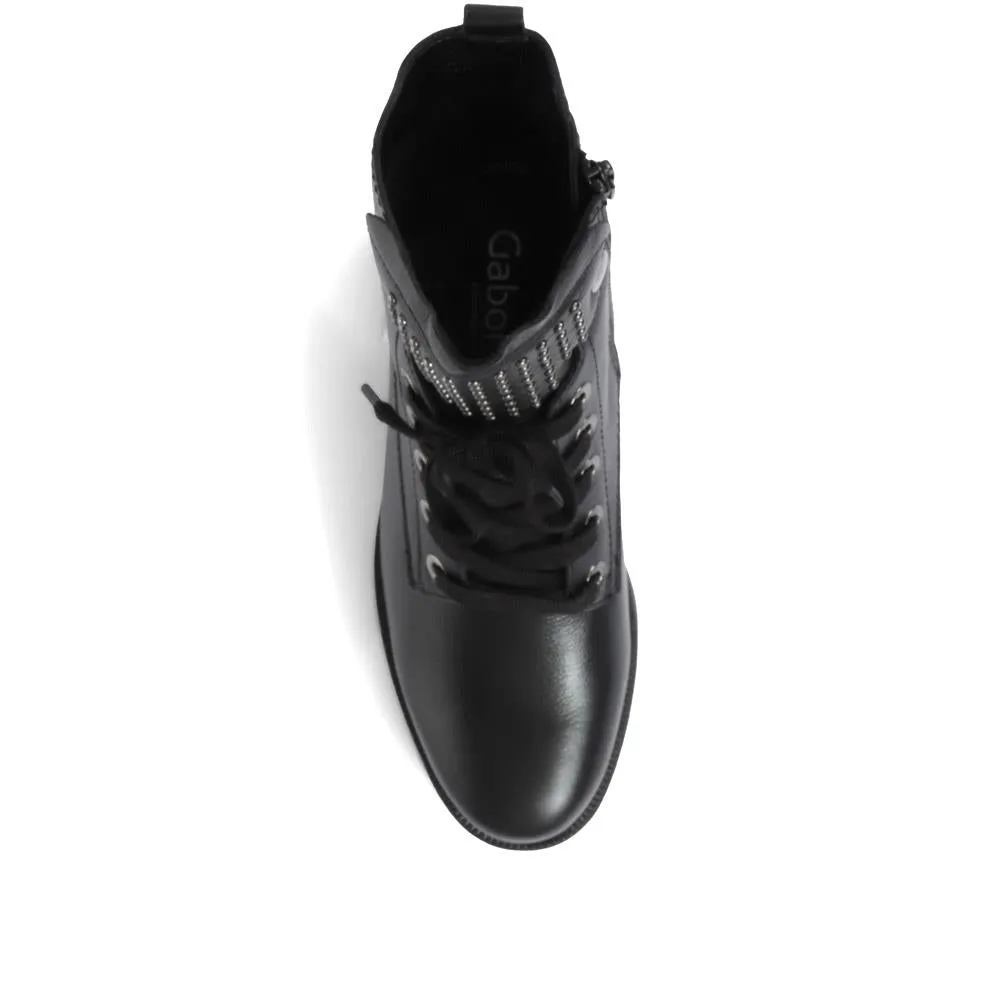 Wide Fit Leather Biker Boots - GAB32527 / 319 156 sold by Jones Bootmaker product image thumbnail 5