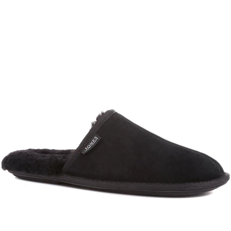 Men's Sheepskin Lined Slippers - DALBY / 319 282 sold by Jones Bootmaker