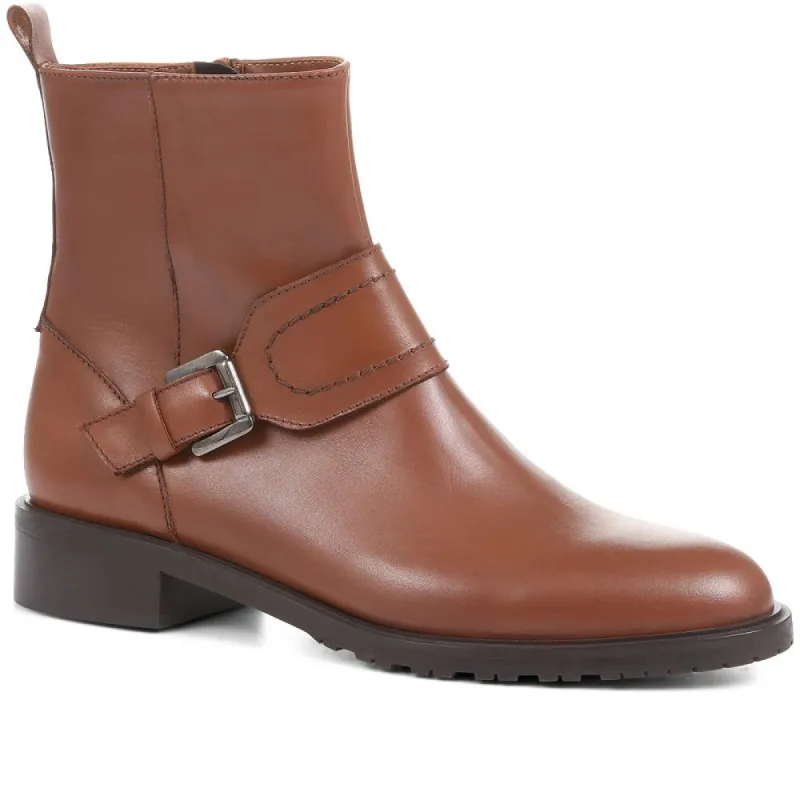 Laurel Leather Buckle Ankle Boots - LAUREL / 322 542 sold by Jones Bootmaker