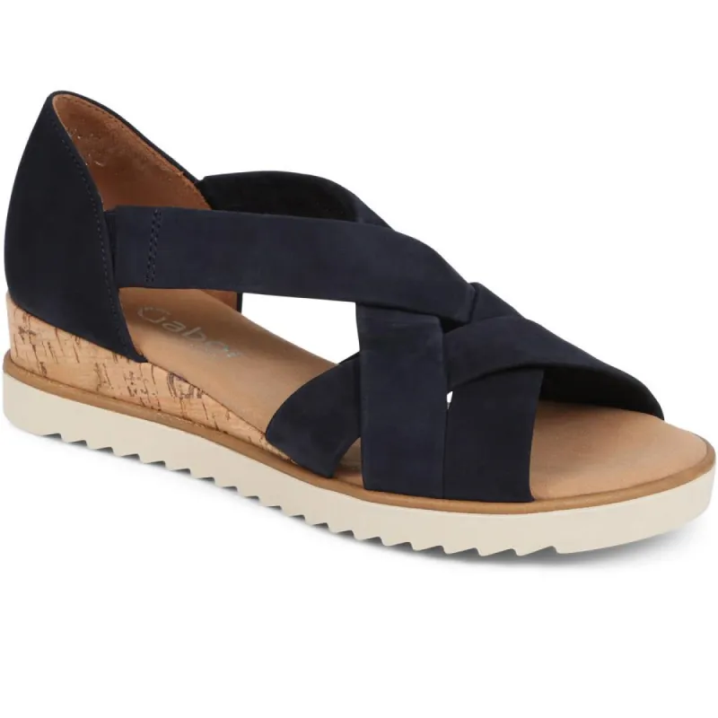 Leather Wedge Sandals  - GAB39510 / 325 076 sold by Jones Bootmaker