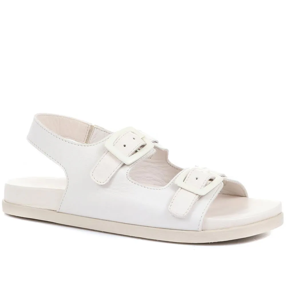 Minnie Flat Leather Sandals - MINNIE / 322 399 sold by Jones Bootmaker