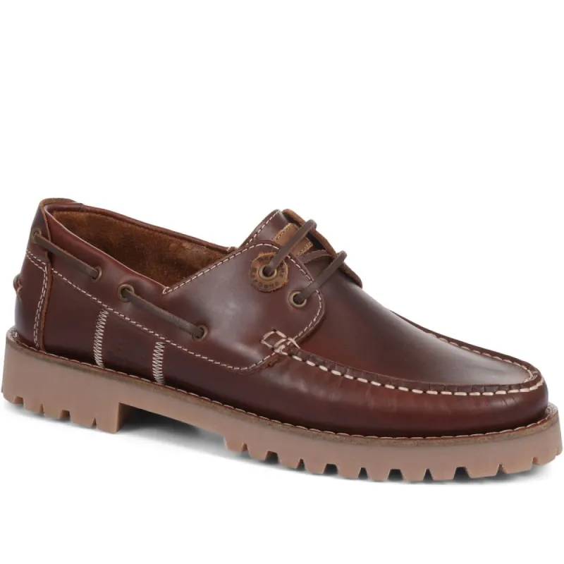 Stern Leather Boat Shoes - BARBR33504 / null sold by Jones Bootmaker