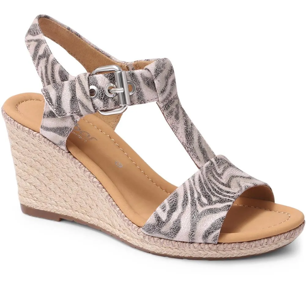 Karen Wide Fit Leather Wedge Sandals - GAB29515 / 314 584 sold by Jones Bootmaker product image thumbnail 2