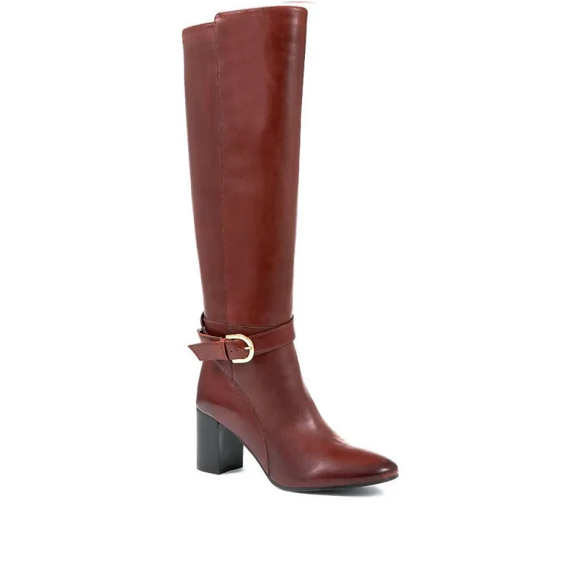 Giovana Leather Knee-High Boots - GIOVANA / 322 807 sold by Jones Bootmaker