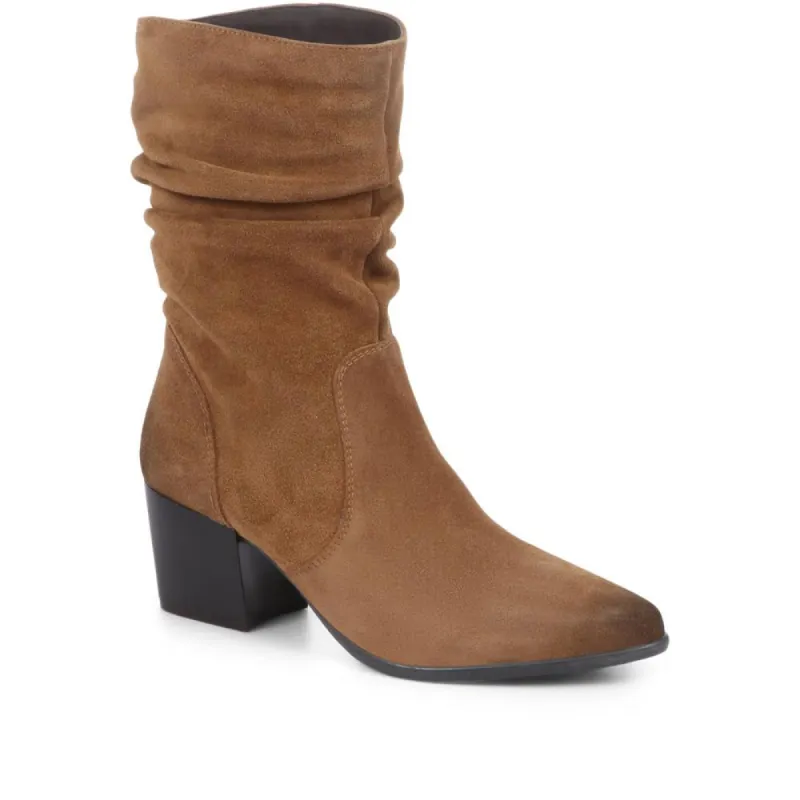 Cloe Leather Suede Slouch Boots - CLOE / 320 547 sold by Jones Bootmaker