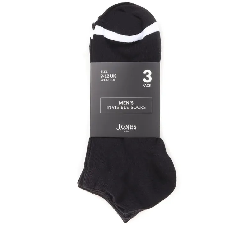 3 Pack Cotton Ankle Socks - EKIN36504 / 323 137 sold by Jones Bootmaker