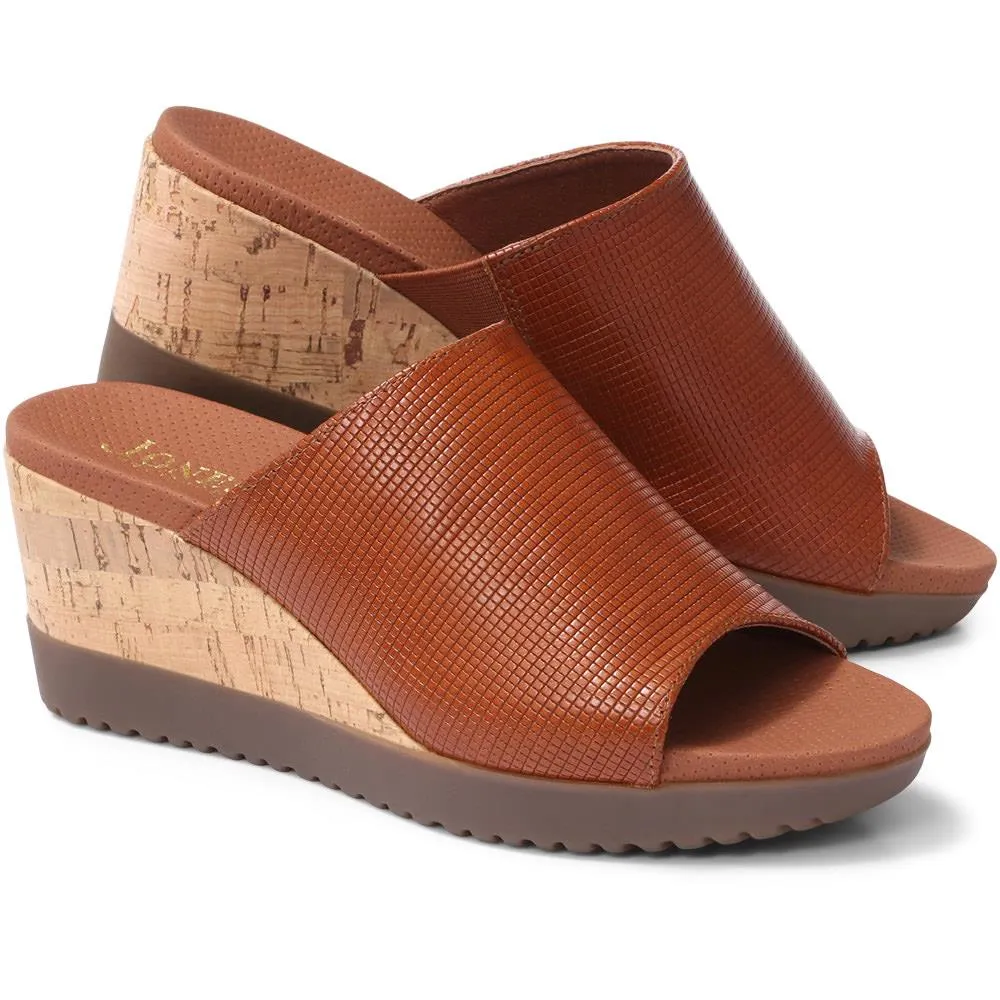 Leather Mule Wedge Sandal - CALSE29505 / 315 645 sold by Jones Bootmaker product image thumbnail 3