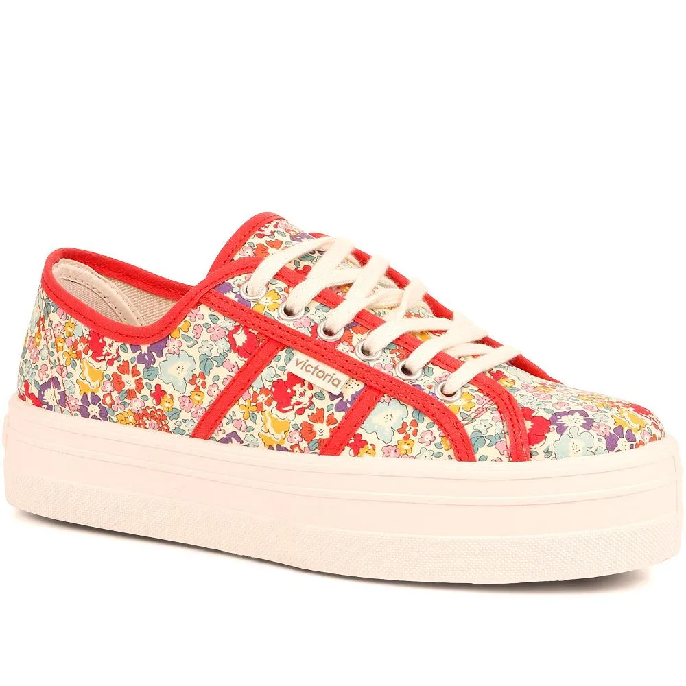 Barcelona Liberty Print Platform Trainers - FASHE35503 / 321 484 sold by Jones Bootmaker