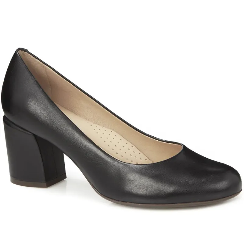 Block Heel Court Shoe - GLO29506 / 314 607 sold by Jones Bootmaker